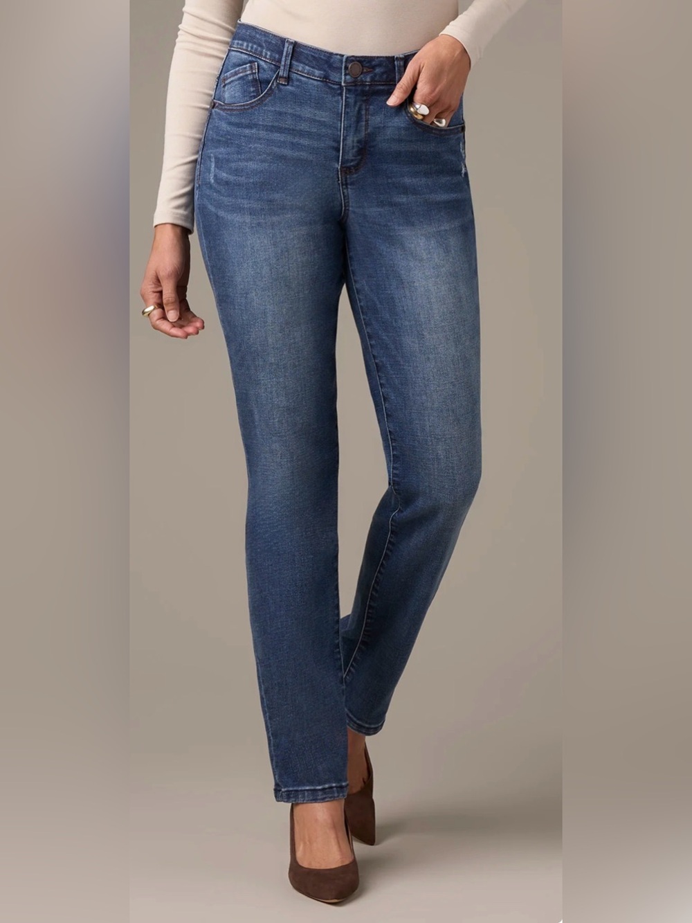 NWT Wit & Wisdom Sawyer Ab-Solution Straight Leg Jeans 8⁠